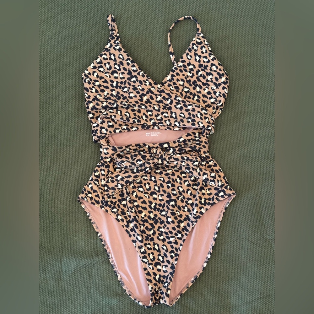 Aerie Leopard Print One Piece Swimsuit - Picture 3 of 8